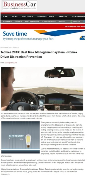 Techies 2013: Best Risk Management Award swinner