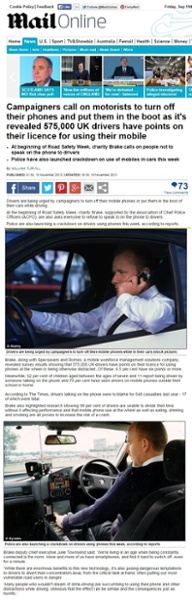 575,000 uk drivers have points from using phone while driving