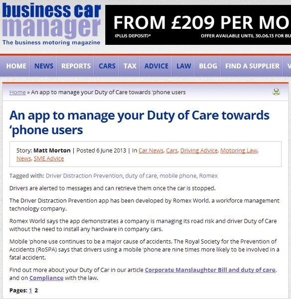 Duty of care app