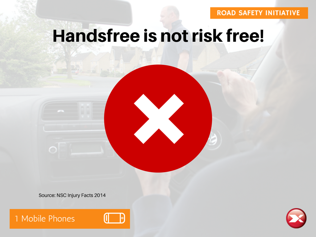 Handsfree is not risk free